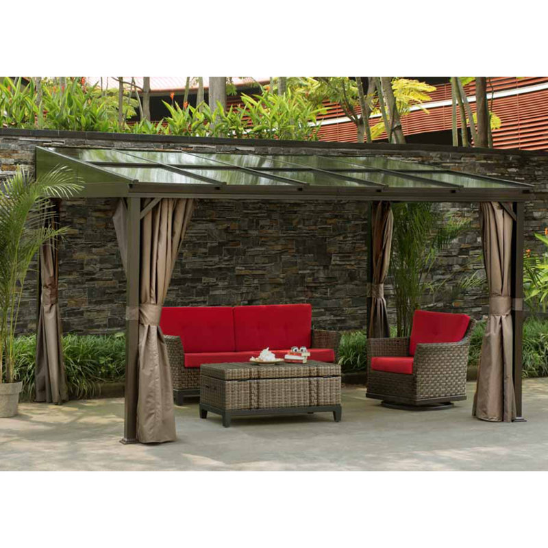 Sunjoy 12 Ft. W x 9 Ft. D Aluminum Patio Gazebo & Reviews Wayfair